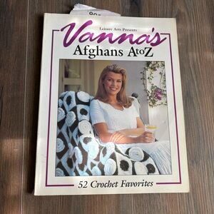 Vintage “Vanna's Afghans A to Z: 52 Crochet Favorites” Paperback Crochet DIY